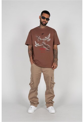 MJ Gonzales Shirt 'Freedom' in Brown