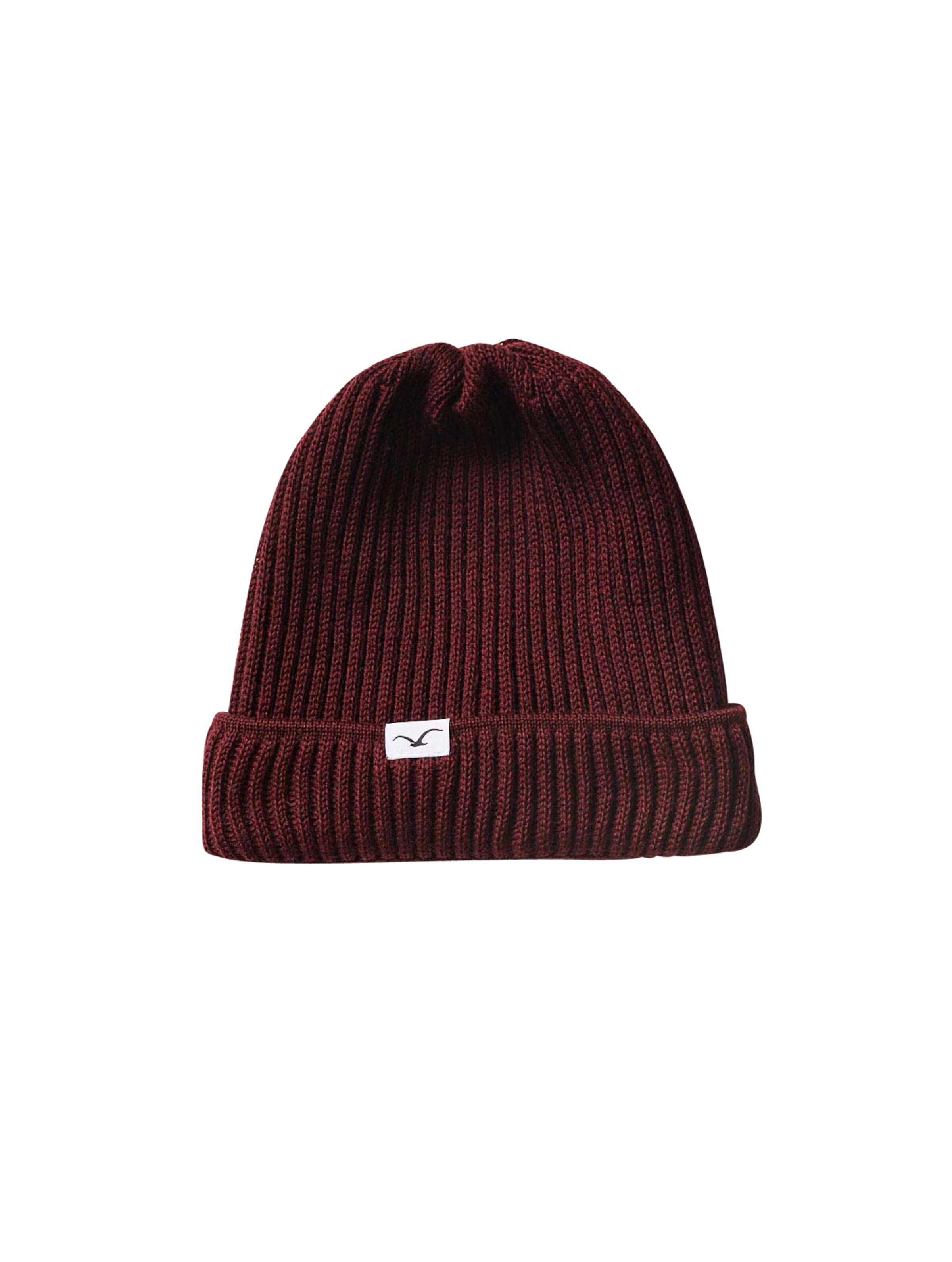 Cleptomanicx Beanie 'Storm' in Rot: Vorderseite