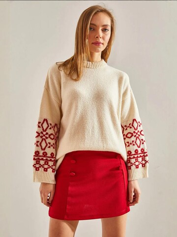 Bianco Lucci Sweater in Beige