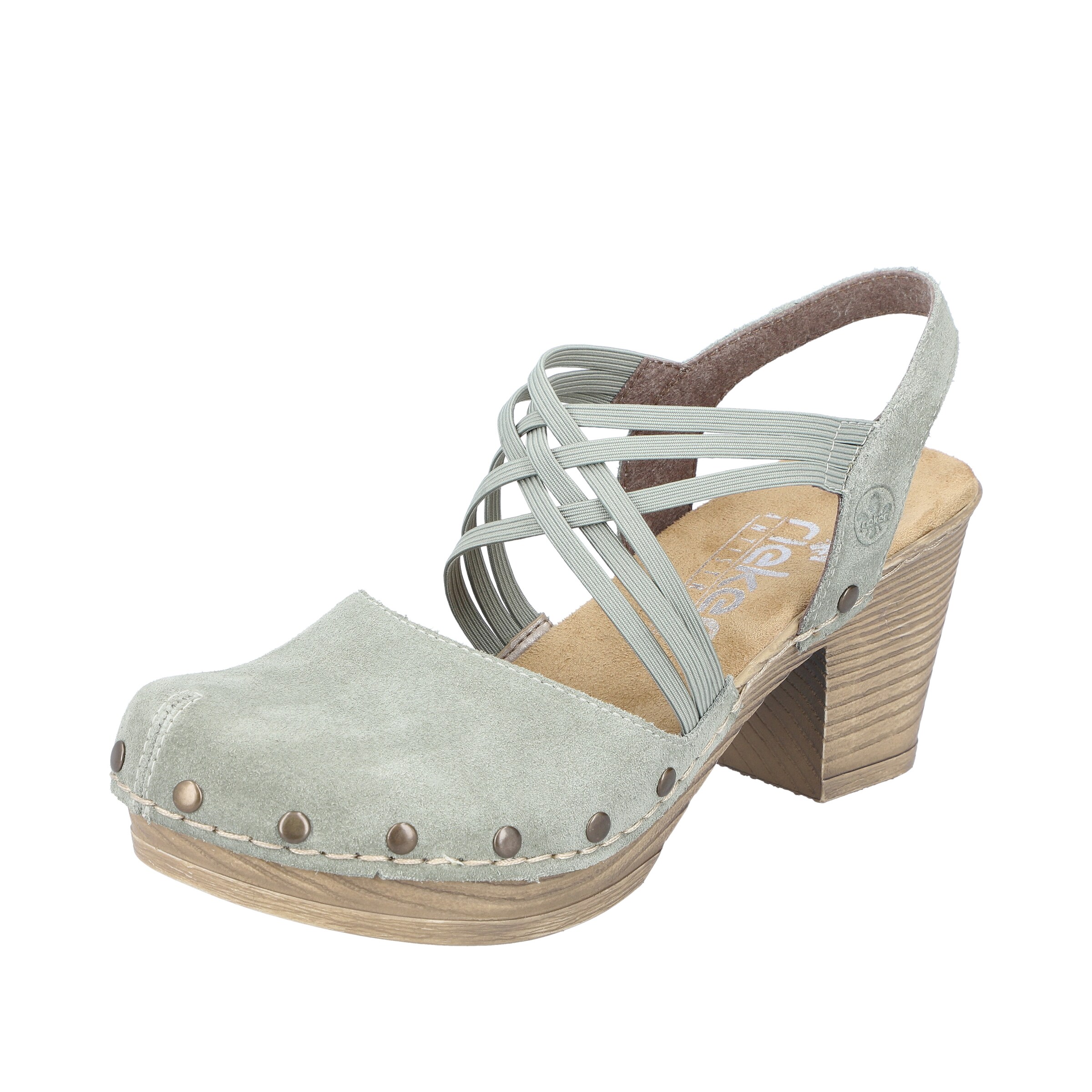 Décolleté di Rieker in verde: frontale