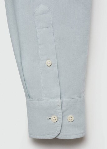 MANGO TEEN Regular fit Button Up Shirt 'Summer6' in Blue