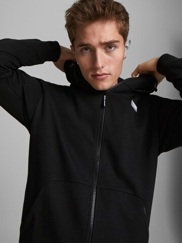 JACK & JONES Sweatjacka 'Air' i svart