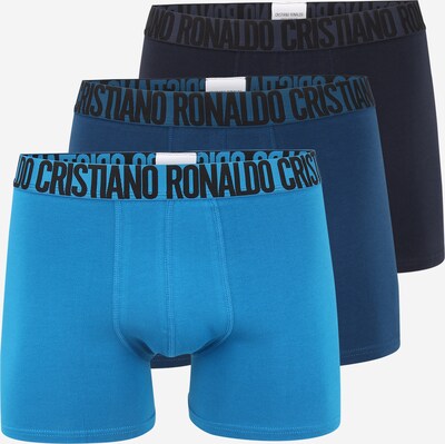 Boxeri CR7 - Cristiano Ronaldo pe albastru porumbel / azuriu / albastru închis / negru, Vizualizare produs