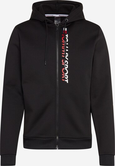 Tommy Sport Veste de survêtement en rouge / noir / blanc, Vue avec produit