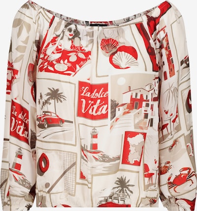 Palaidinė iš monari, spalva – smėlio spalva / kremo / raudona, Prekių apžvalga