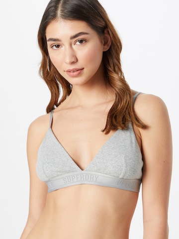 Superdry Triangle Bra in Grey: front