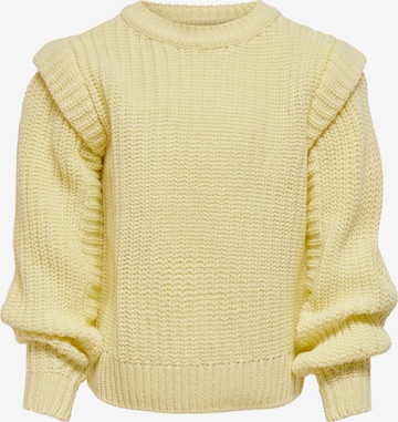 Pull-over KIDS ONLY en jaune : devant