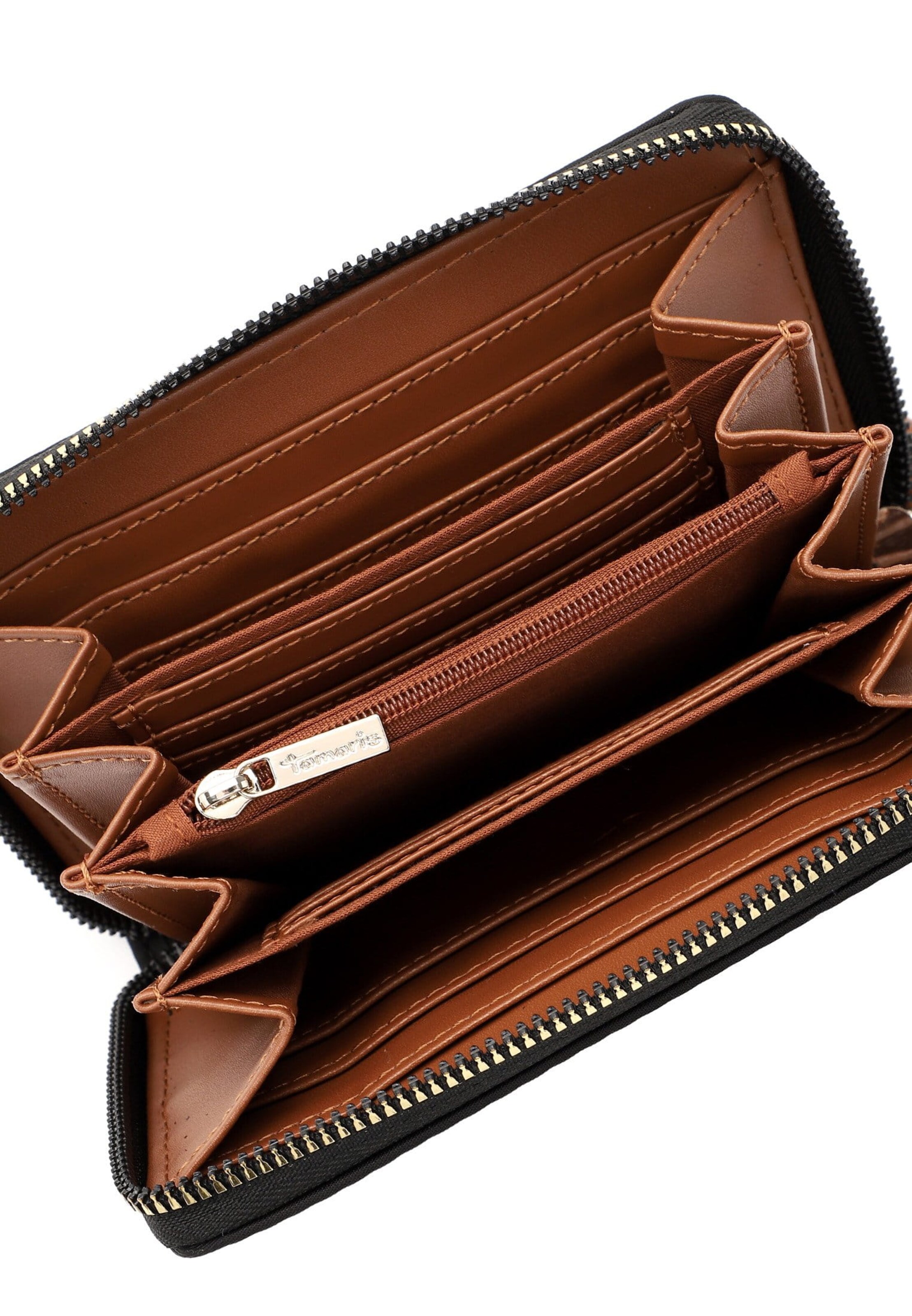 Portamonete 'Fabrizia' di Tamaris in nero