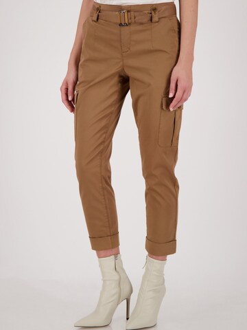 monari Regular Cargobroek in Beige: voorkant