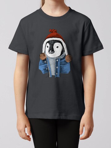 watabout.kids Shirt 'Pinguin' in Grey