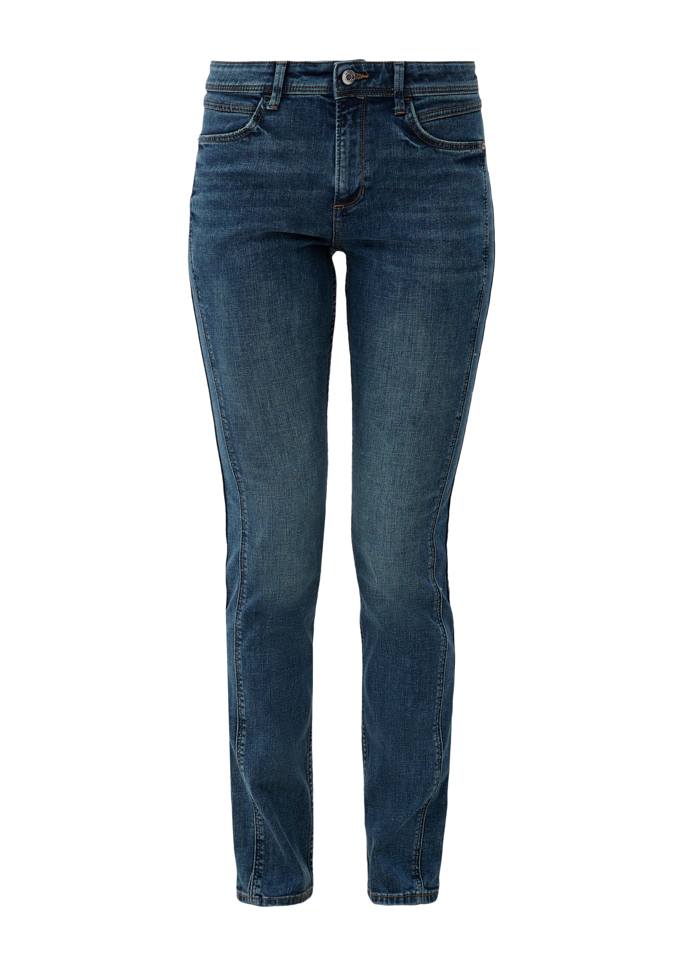 s.Oliver Slimfit Jeans 'Betsy' i blå: framsida