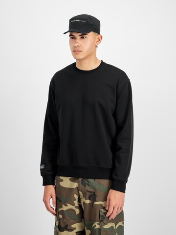 ALPHA INDUSTRIES Sweatshirt in Black