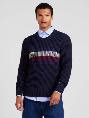 TOMMY HILFIGER Trui in Blauw: voorkant