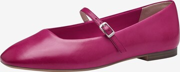 TAMARIS Ballet Flats with Strap in Pink: front