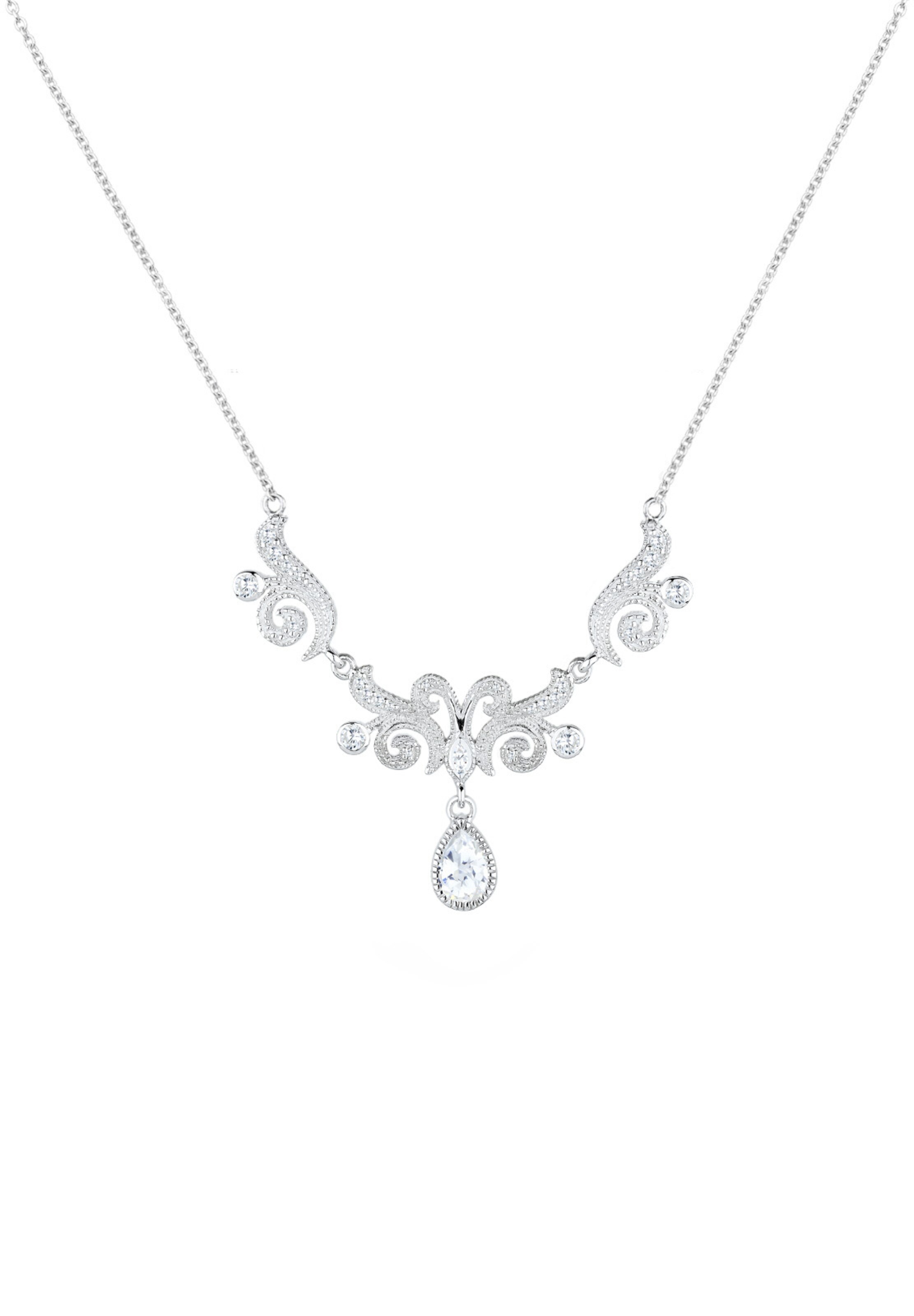 ELLI PREMIUM Ketting 'Ornament' in Zilver