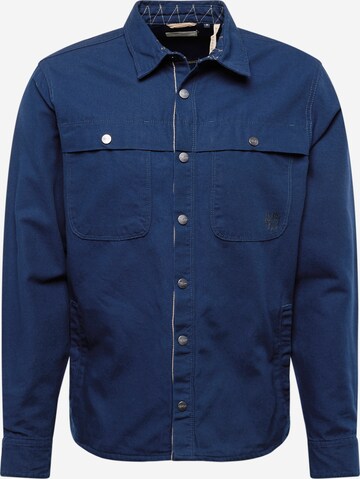 BLEND Regular fit Button Up Shirt 'Ambitious' in Blue: front