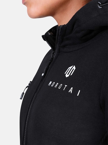 MOROTAI - Sudadera con cremallera deportiva en negro