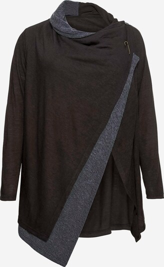 sheego by Joe Browns Gebreid vest in de kleur Zwart, Productweergave