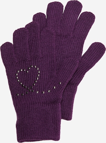 s.Oliver Gloves in Purple: front