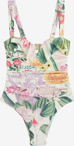 Next Bandeau Uimapuku 'Kew Gardens' värissä beige: etupuoli
