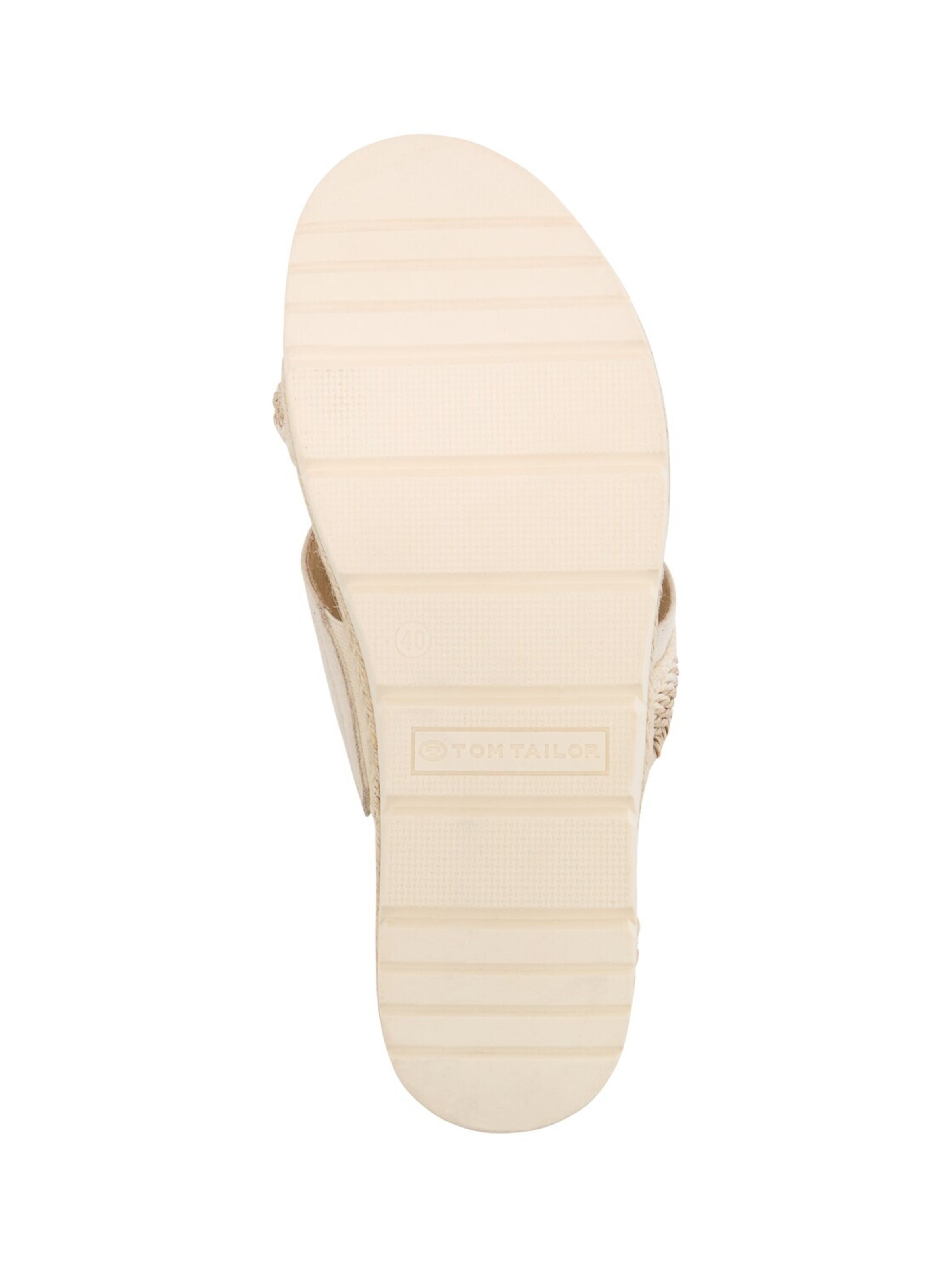 TOM TAILOR Pantolette in Beige