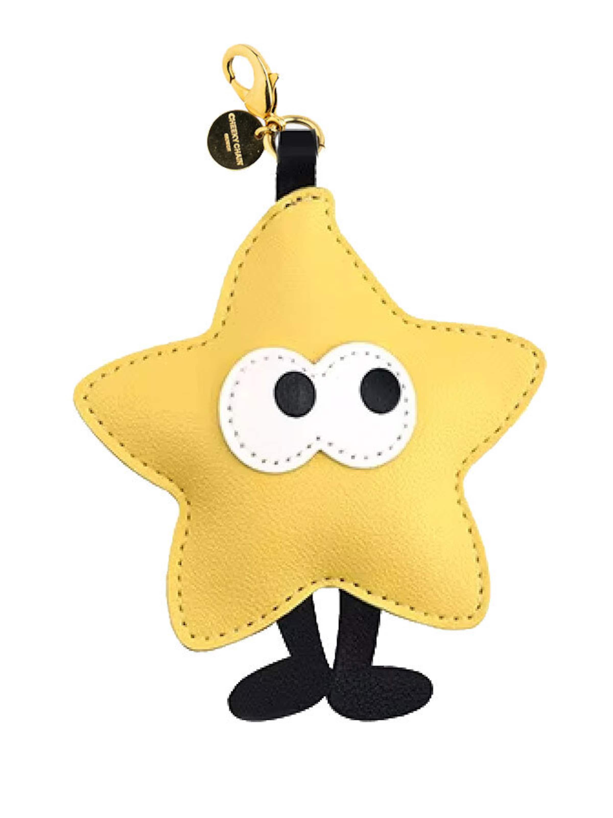 Cheeky Chain Munich Accessoires voor tassen 'Helga' in Geel: voorkant