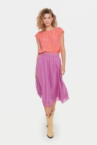 SAINT TROPEZ - Saia 'Coral' em roxo