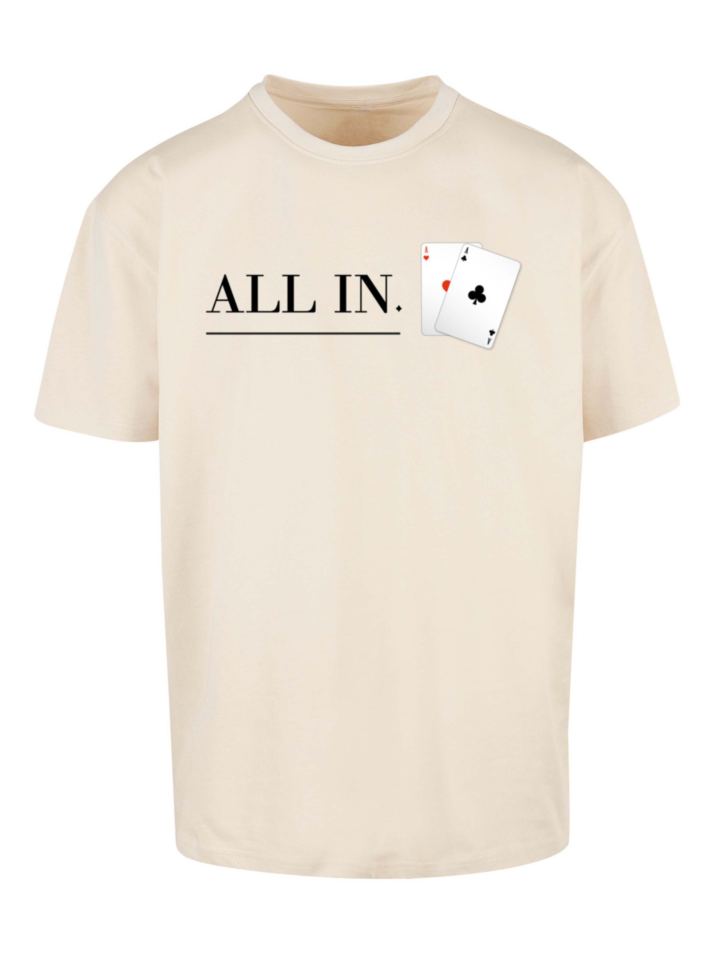 T-Shirt F4NT4STIC en beige : devant