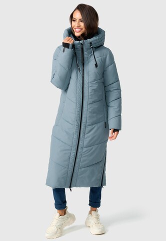 MARIKOO Winter Coat 'Nadaree XVI' in Blue: front