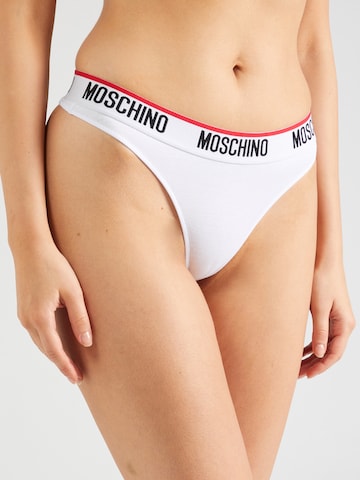 MOSCHINO Thong in White: front