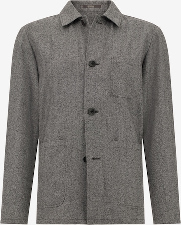 Boggi Milano Button Up Shirt in Grey: front