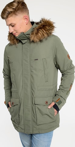 Parka d’hiver 'TRAVIS' CNSRD en vert : devant