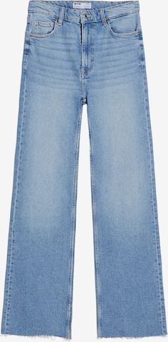 Wide Leg Jean Bershka en bleu : devant