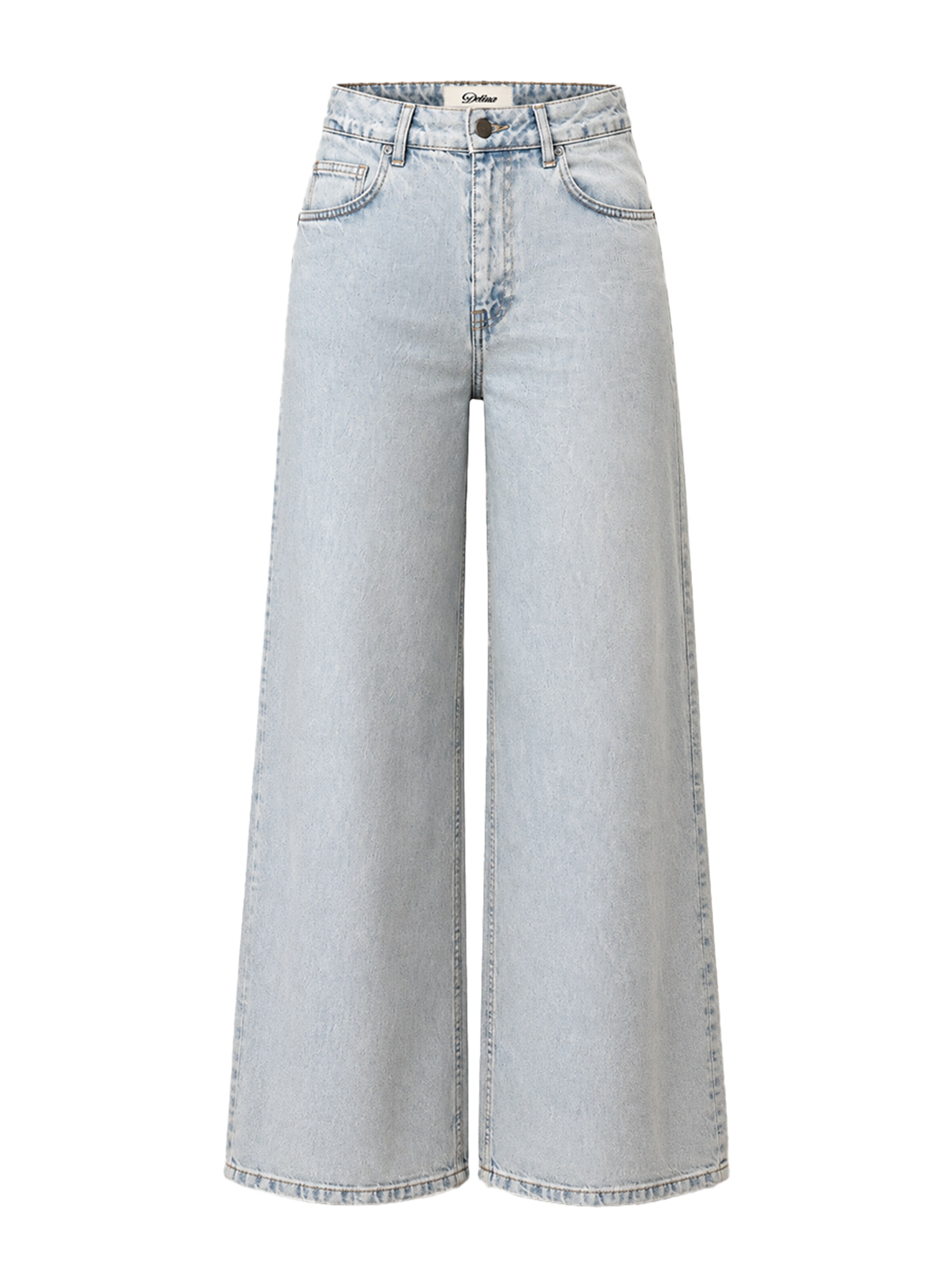 About You x Dani Klieber Wide leg Jeans in Blue: front