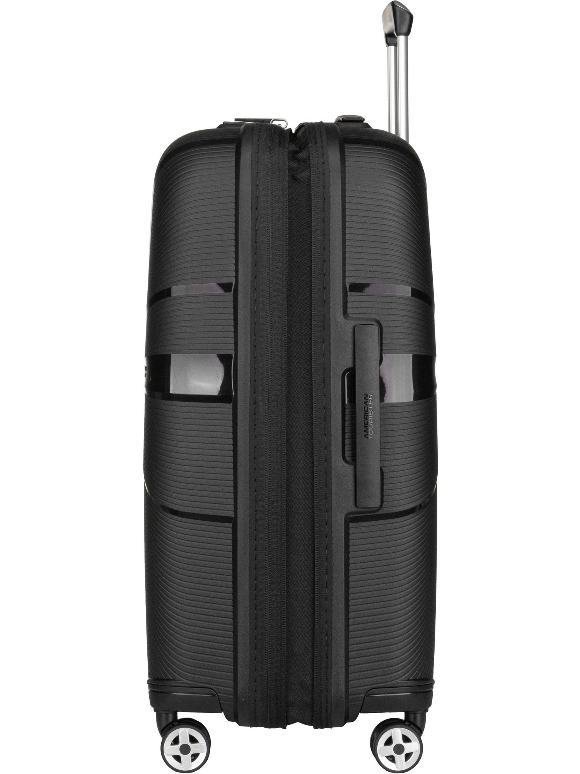 American Tourister Trolley 'Starvibe Spinner 67 EXP' in Zwart