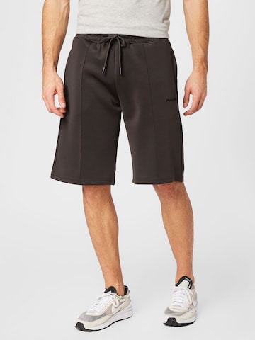 Pegador Regular Pants in Black: front