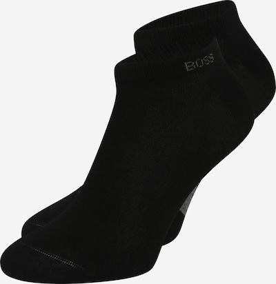 BOSS Chaussettes '2P AS Logo CC' en gris foncé / noir, Vue avec produit