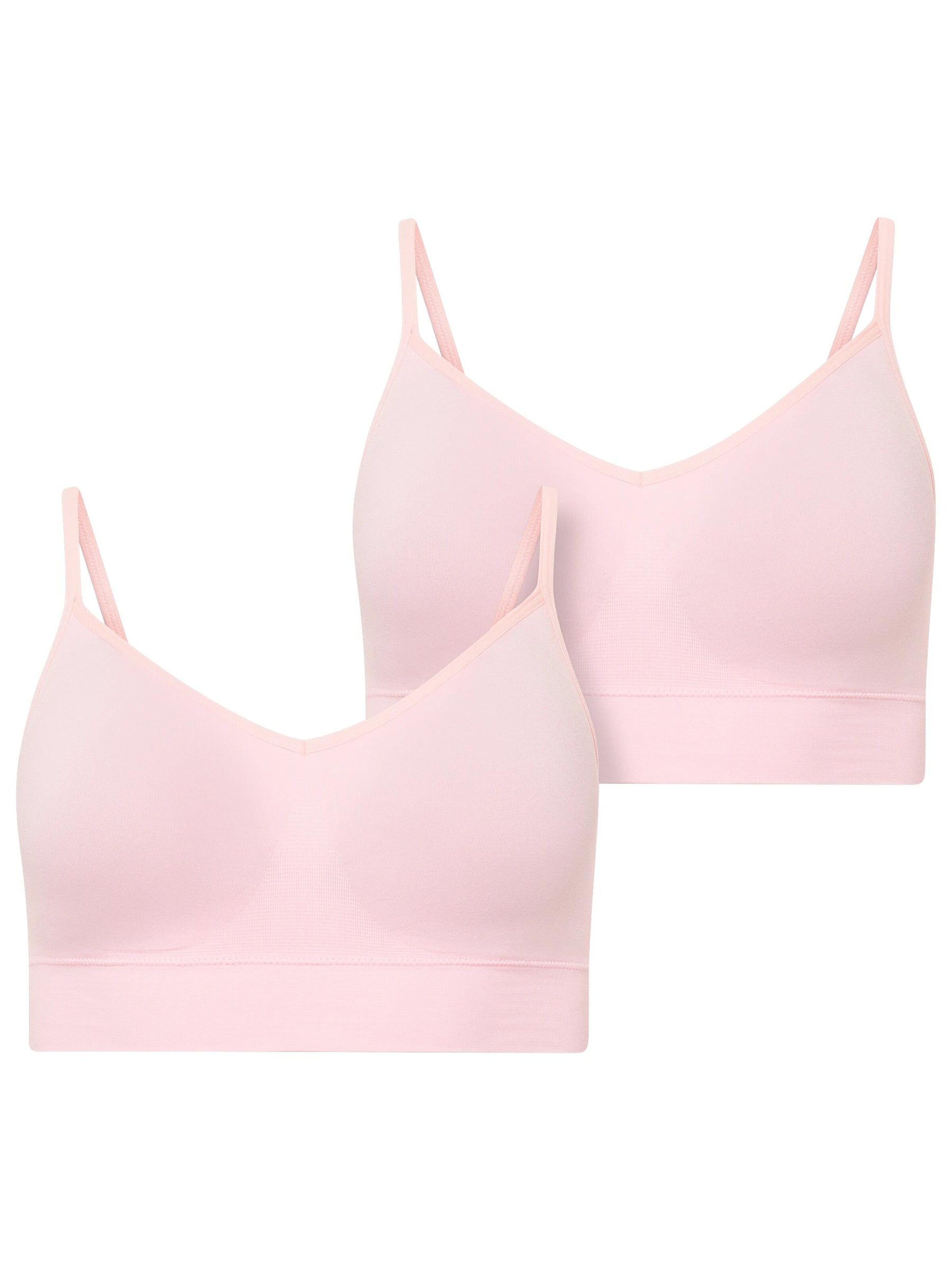 JOCKEY Bralette Sports Bra 'Seamfree™ Stretch Cami Strap Bralette - 2 Pack' in Pink: front