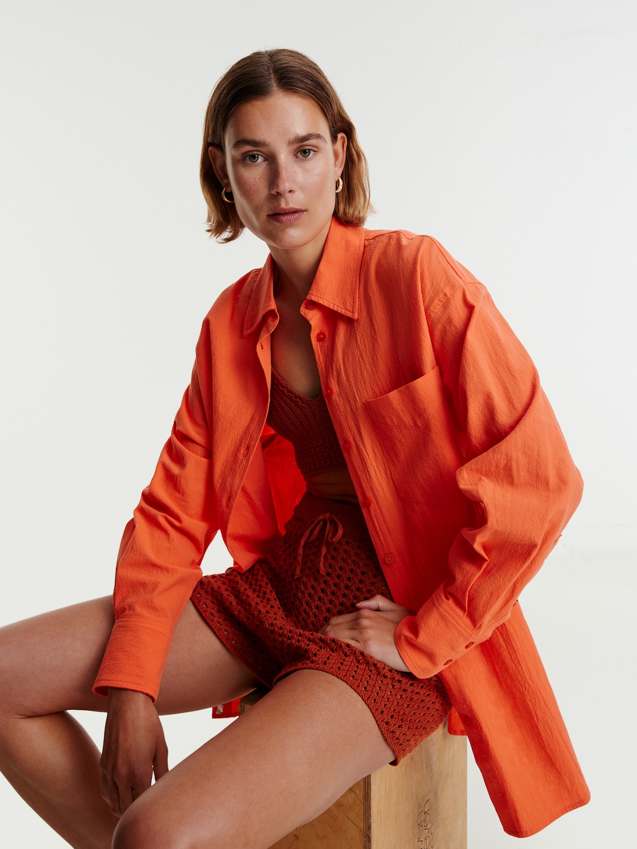 EDITED T-shirt 'Nika' orange