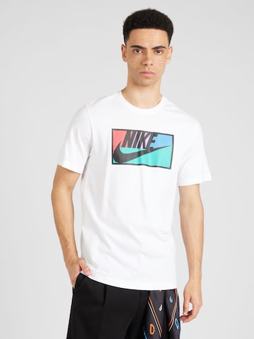 Nike Sportswear Majica 'CLUB' | bela barva: sprednja stran