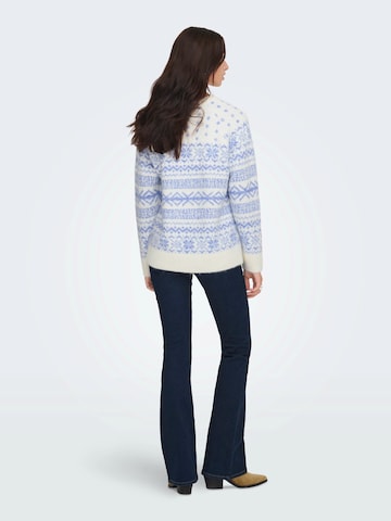 ONLY Sweter 'ONLXMAS NORDIC' w kolorze biały