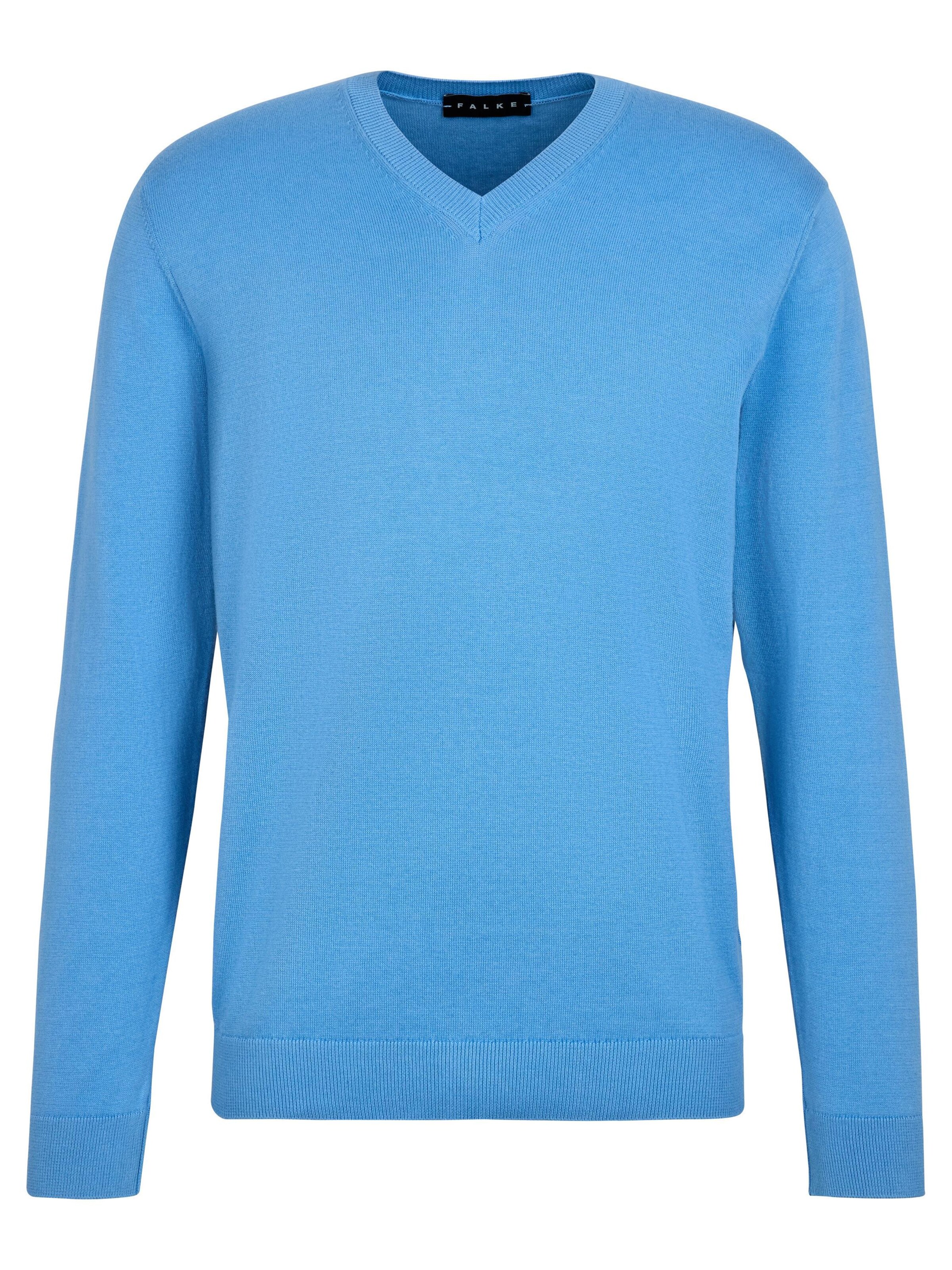 FALKE Pullover 'Pure Cotton'‌‌‌‌‌‌‌‌‌‌ in Blau