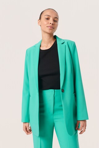 SOAKED IN LUXURY - Blazer 'Corinne' em verde: frente