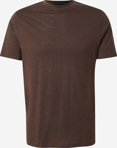 Marškinėliai iš Karl Lagerfeld, spalva – tamsiai ruda / tamsiai pilka, Prekių apžvalga