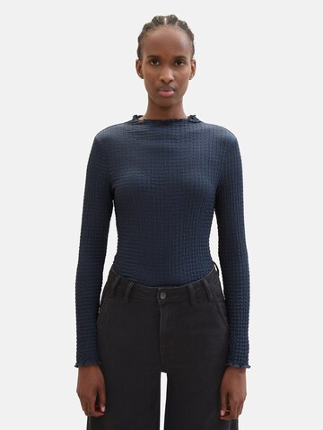 TOM TAILOR DENIM Футболка в Синий: спереди