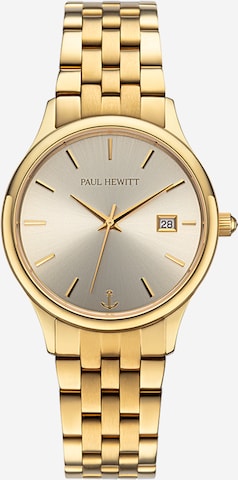 Paul Hewitt Zegarek analogowy w kolorze złoty: przód