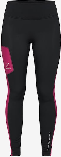 Haglöfs Leggings 'L.I.M Winter' in dunkelgrau / pink, Produktansicht