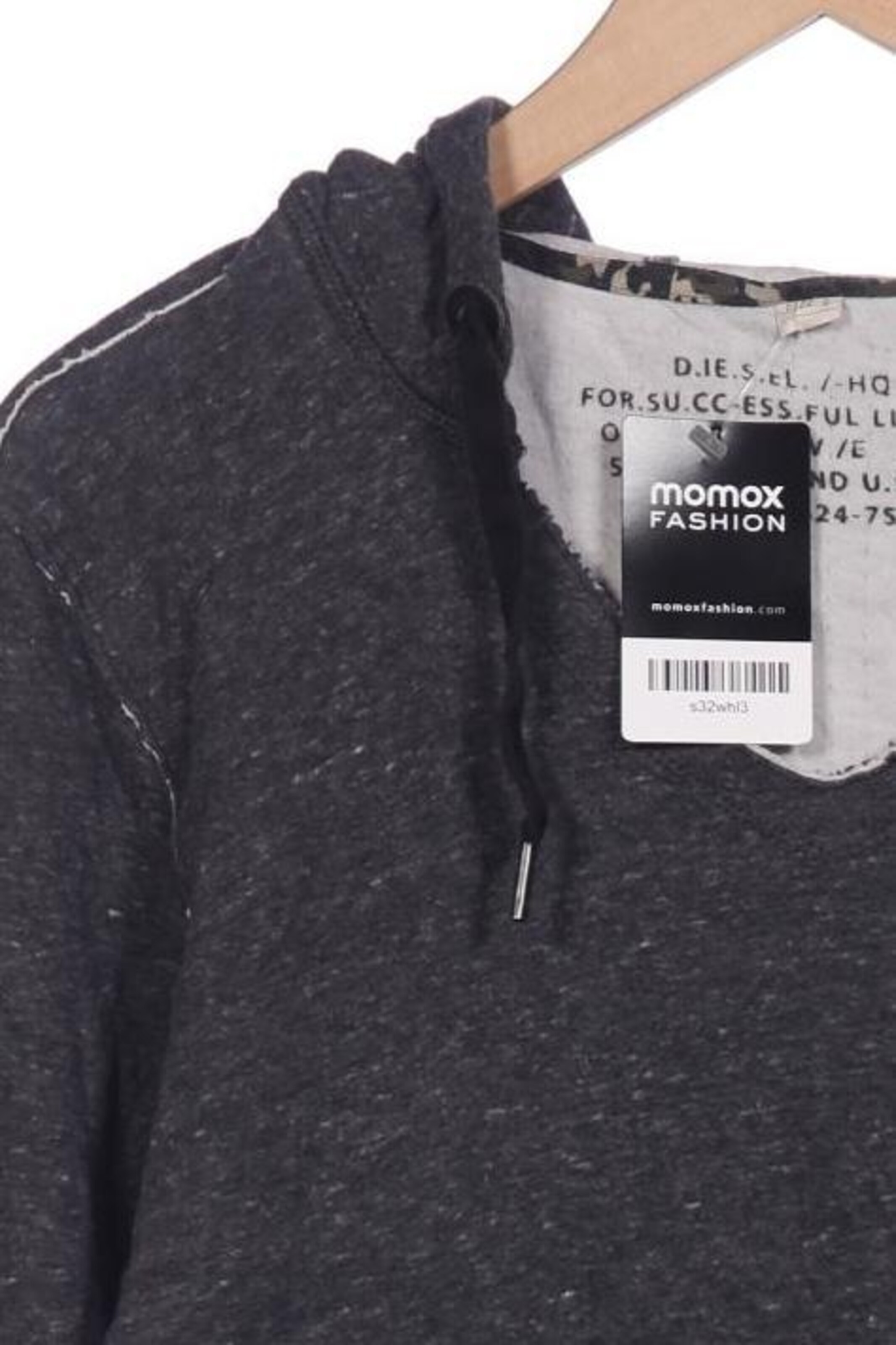 DIESEL Kapuzenpullover S in Grau