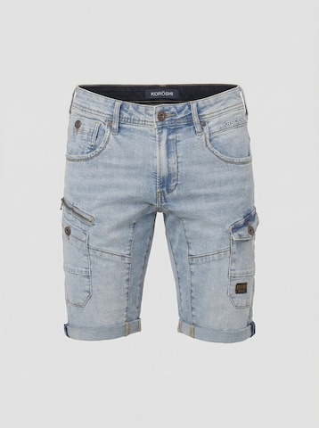 mėlyna KOROSHI Standartinis Darbinio stiliaus džinsai