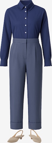 Touche Prive Wide leg Trousers in Blue: front